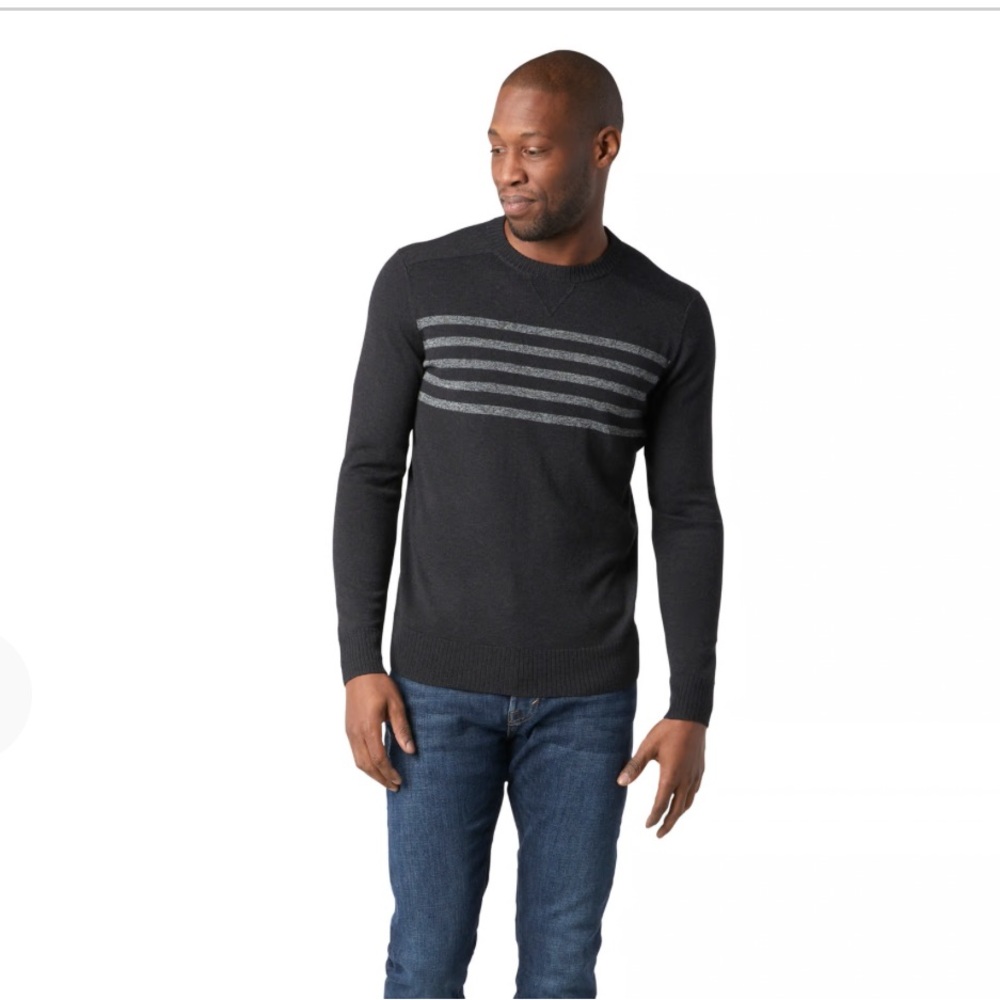 Smartwool men’s Starwood stripe crew sweater szL merino wool blend price firm!